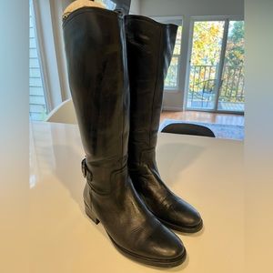 Coach and Four black leather boots